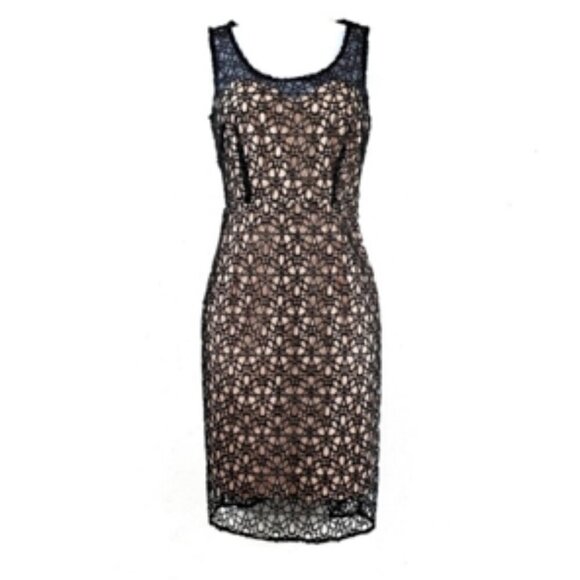Ann Taylor Black Lace Sheath Cocktail Day to Night Dress NEW NWT 8 - Picture 10 of 10